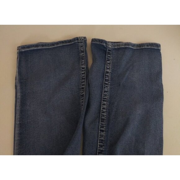 Amethyst Distressed Whiskered Low Rise Stretch Bootcut Jeans Size 9 - Picture 5 of 8